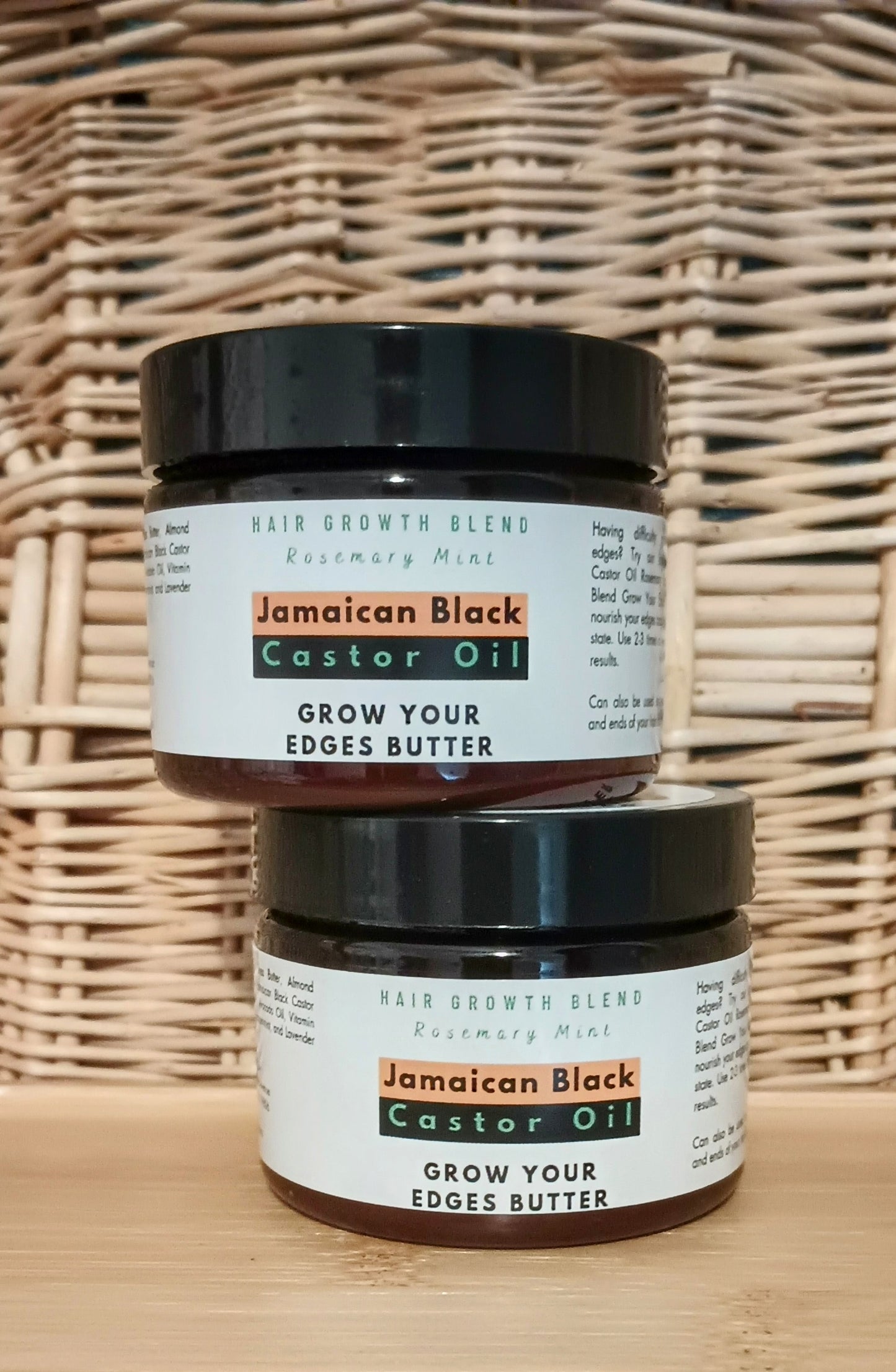 Jamaican Black Castor Oil Rosemary Mint Hair Growth Blend - Grow Your Edges Butter